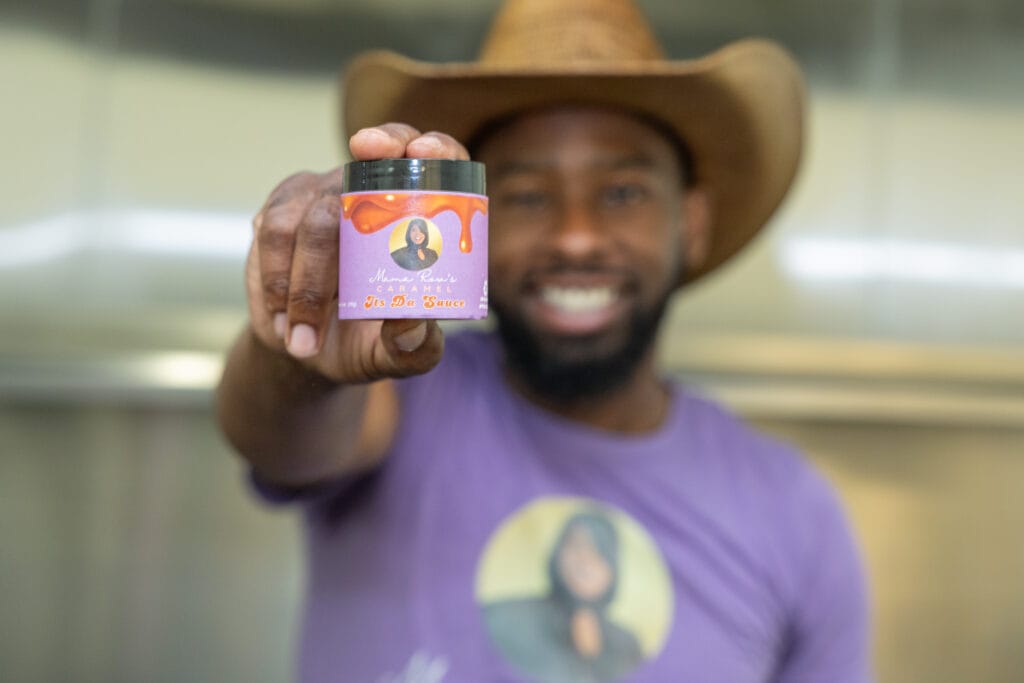 Jonathan Hudson representing Mama Row's Caramel