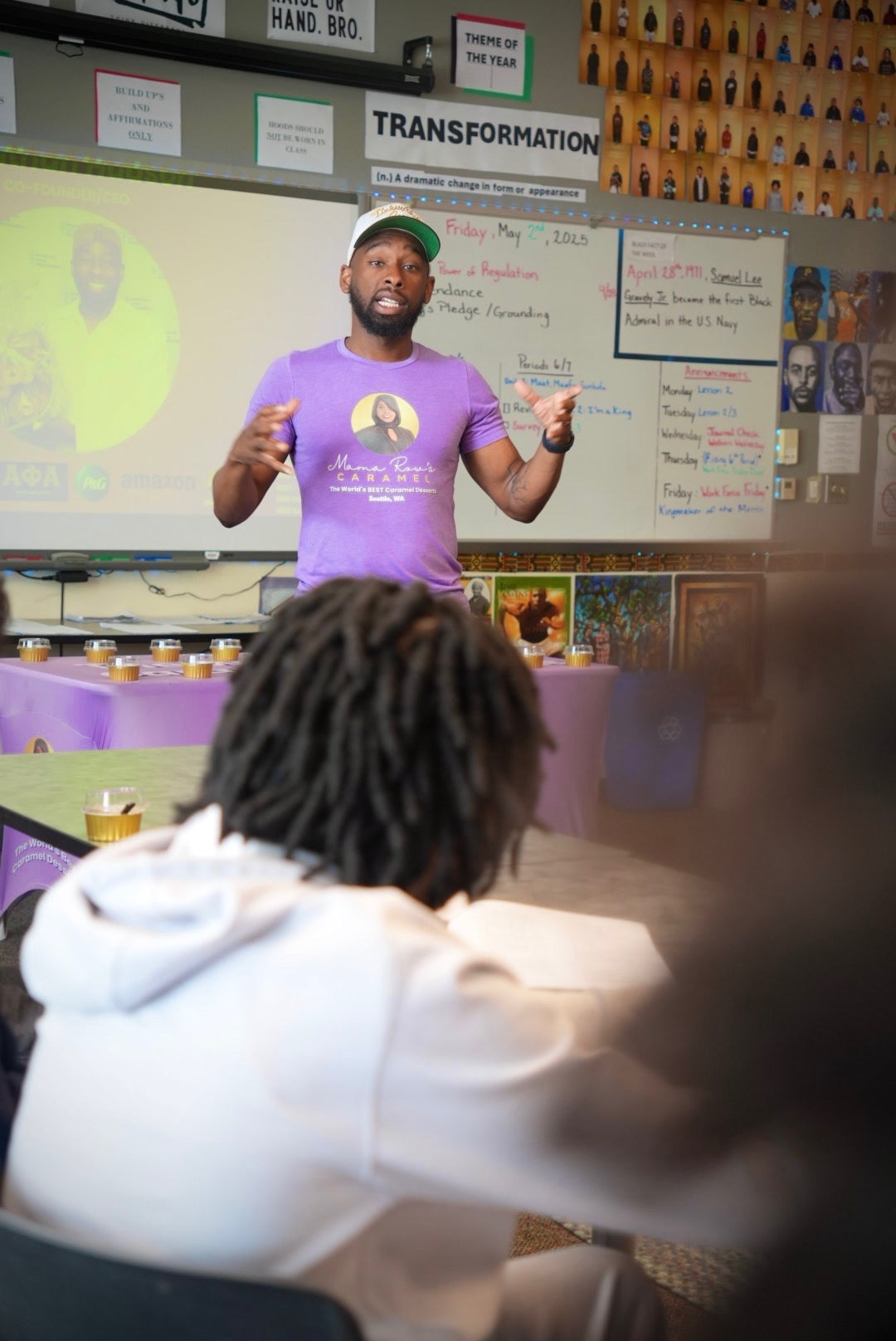 Jonathan J. Hudson speaking to an audience
